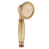Ahgnhjh Antique Gold Hand-Held Shower - Luxurious Handheld Showerhead with Vintage Design and Adjustable Spray Patterns